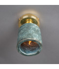 Osier flush fitting light Ceramic Blue Earth 11.5cm