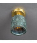 Osier flush fitting light Ceramic Blue Earth 11.5cm