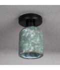 Osier flush fitting light Ceramic Blue Earth 11.5cm