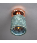 Osier flush fitting light Ceramic Blue Earth 11.5cm