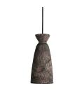 Pando Ceiling Lamp Ceramic Black Clay 14cm