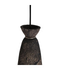Pando Ceiling Lamp Ceramic Black Clay 14cm
