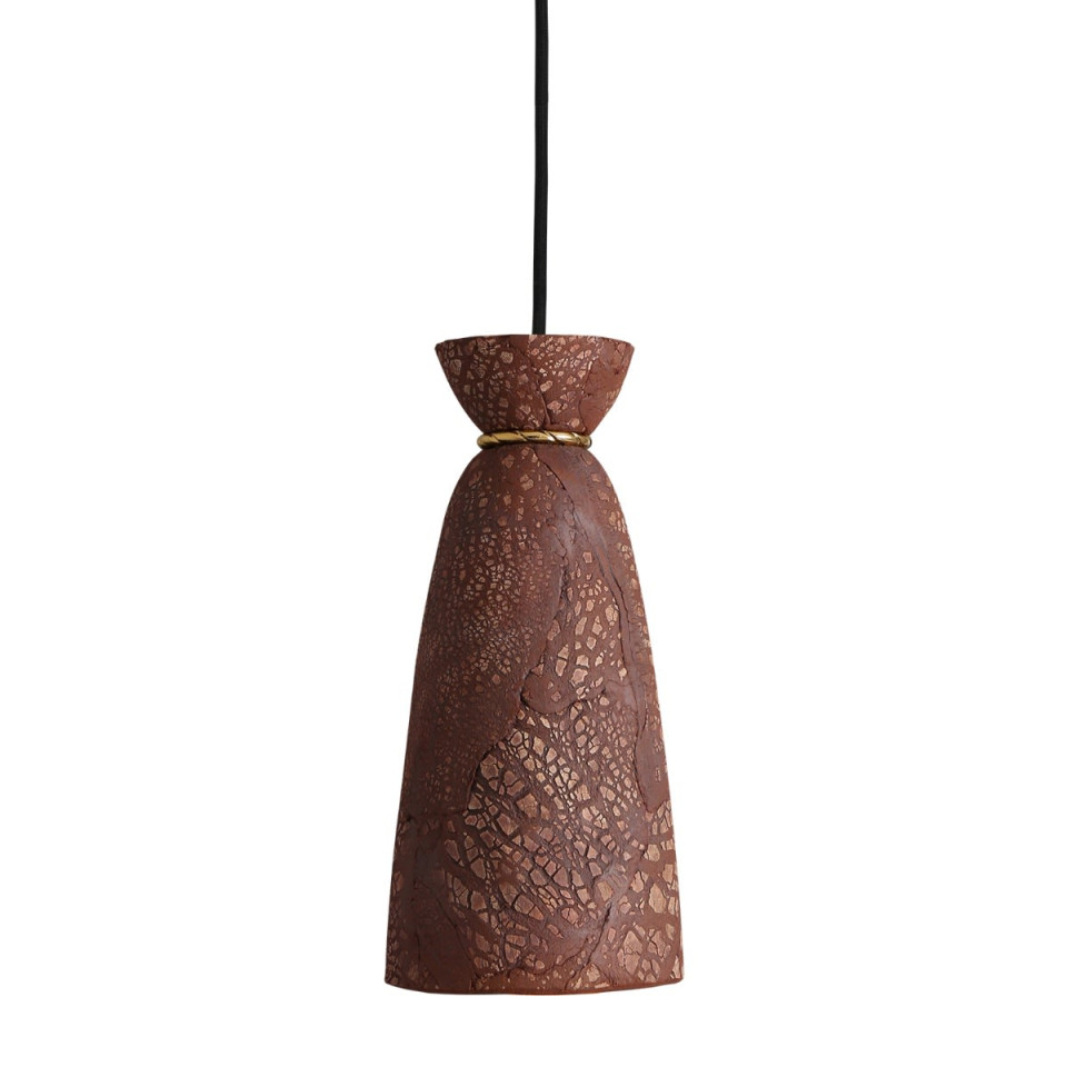 Pando Ceiling Lamp Ceramic Red Iron 14cm