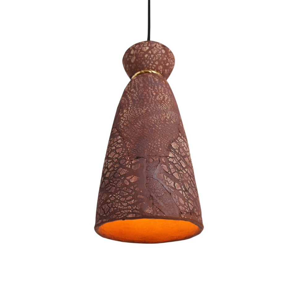 Pando Ceiling Lamp Ceramic Red Iron 14cm
