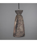 Parva badrumstaklampa keramik svart lera 14cm IP44