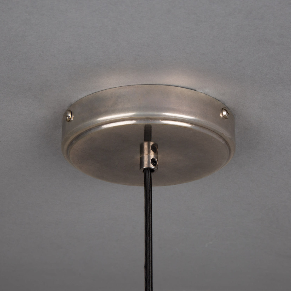Parva badrumstaklampa keramik svart lera 14cm IP44