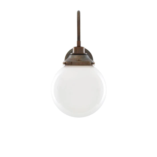 Pelagia svanhalsade badrumsvägglampa opal 40cm IP44