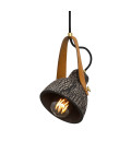 Pera Ceiling Lamp Ceramic Black Clay 13.5cm