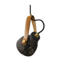 Pera Ceiling Lamp Ceramic Black Clay 13.5cm