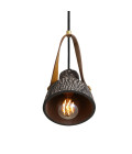 Pera Ceiling Lamp Ceramic Black Clay 13.5cm
