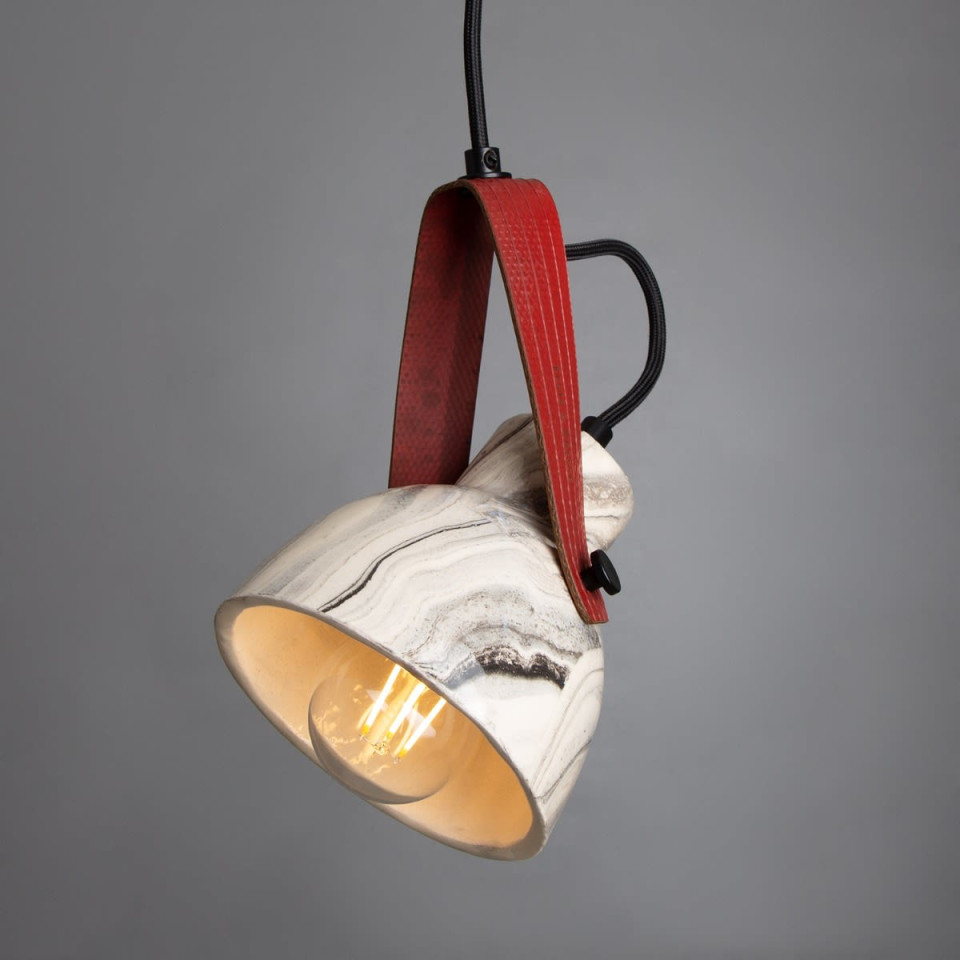 Pera Ceiling Lamp Ceramic Black/White 13.5cm