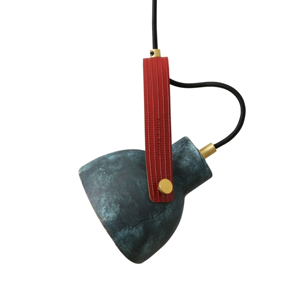 Pera Ceiling Lamp Ceramic Blue Earth 13.5cm