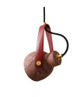 Pera Ceiling Lamp Ceramic Red Iron 13.5cm