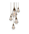 Praia Cluster Ceiling Lamp Bronze/Black/Gold 10cm
