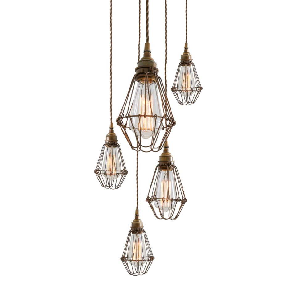 Praia Cluster Ceiling Lamp Bronze/Black/Gold 10cm