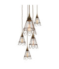 Praia Cluster Ceiling Lamp Bronze/Black/Gold 10cm