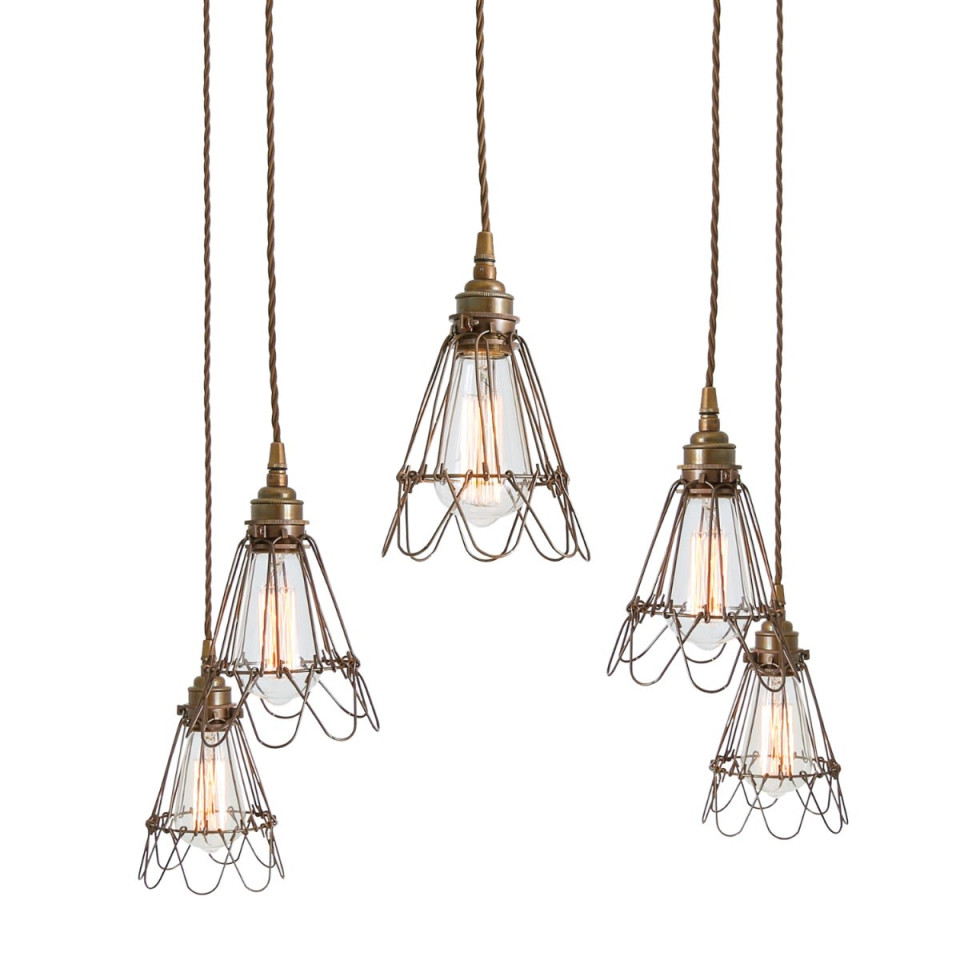 Praia Cluster Ceiling Lamp Bronze/Black/Gold 10cm
