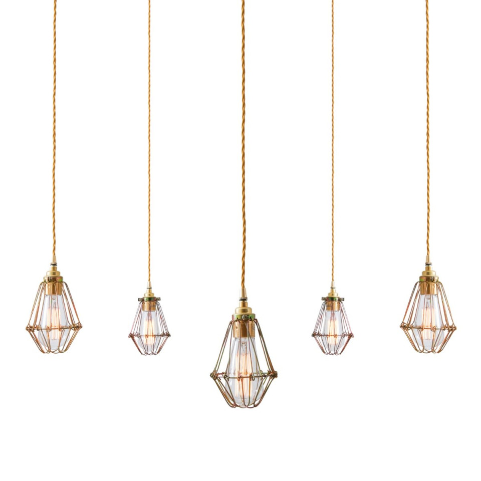 Praia Cluster Ceiling Lamp Bronze/Black/Gold 10cm
