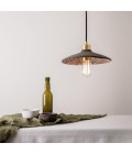 Pyrus Ceiling Lamp Ceramic Black Clay 28cm