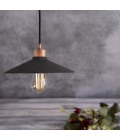 Pyrus Ceiling Lamp Ceramic Black Clay 28cm