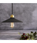 Pyrus Ceiling Lamp Ceramic Black Clay 28cm