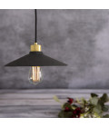 Pyrus Ceiling Lamp Ceramic Black Clay 28cm