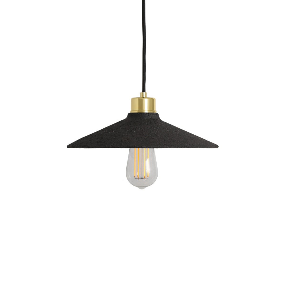 Pyrus Ceiling Lamp Ceramic Black Clay 28cm