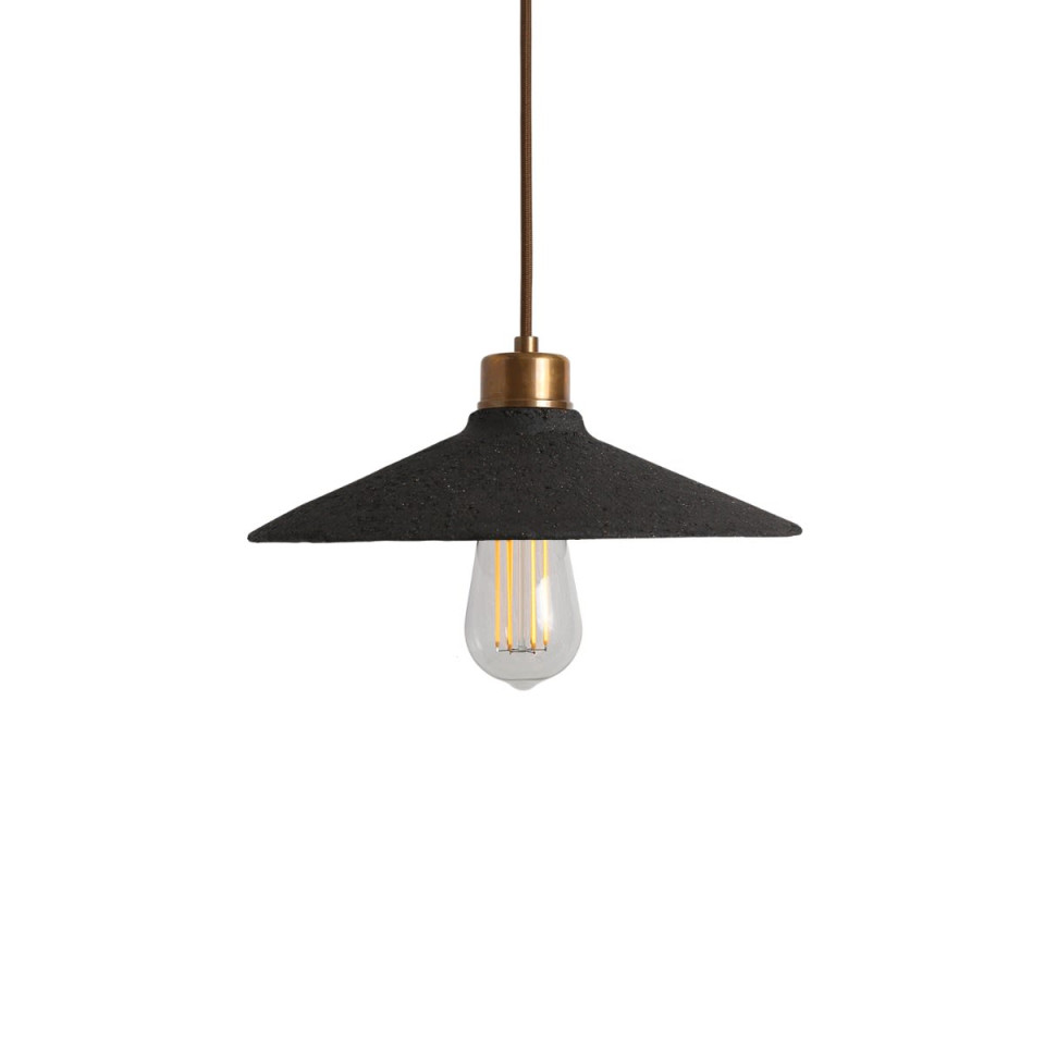 Pyrus Ceiling Lamp Ceramic Black Clay 28cm