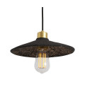 Pyrus Ceiling Lamp Ceramic Black Clay 28cm