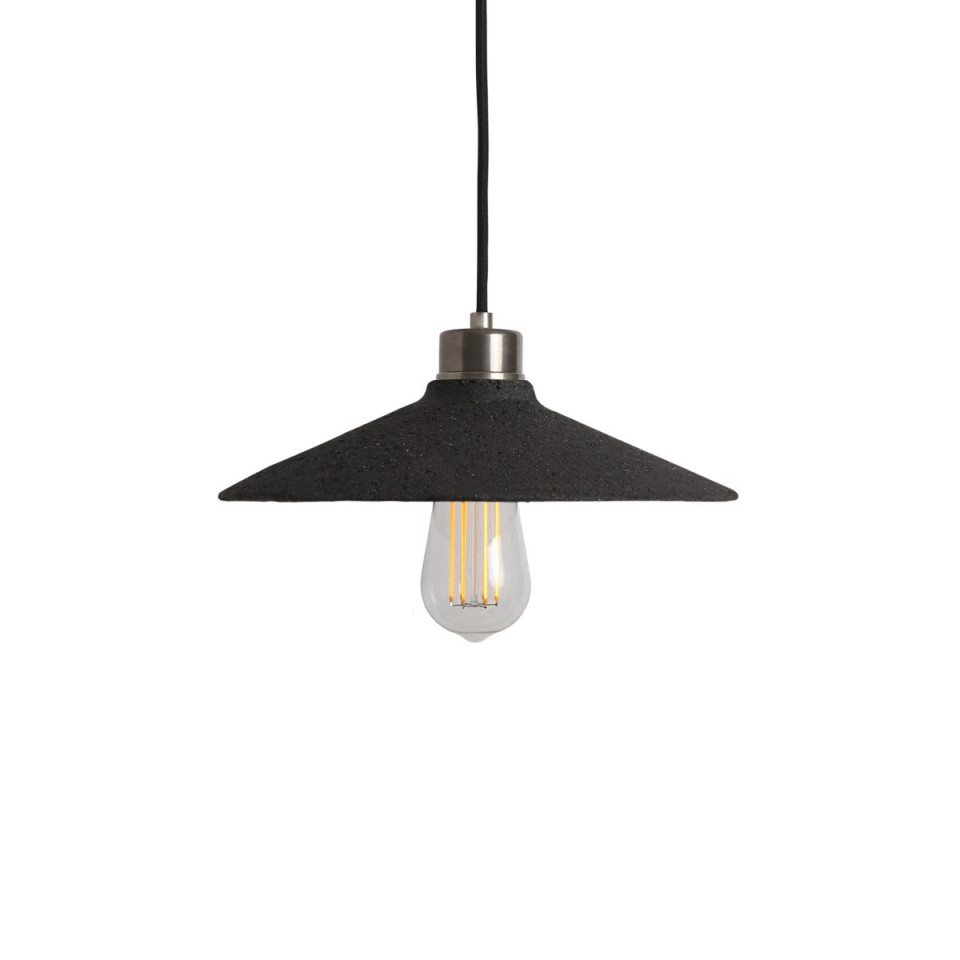 Pyrus Ceiling Lamp Ceramic Black Clay 28cm