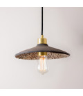 Pyrus Ceiling Lamp Ceramic Black Clay 28cm