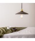 Pyrus Ceiling Lamp Ceramic Black Clay 28cm