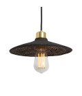 Pyrus Ceiling Lamp Ceramic Black Clay 28cm