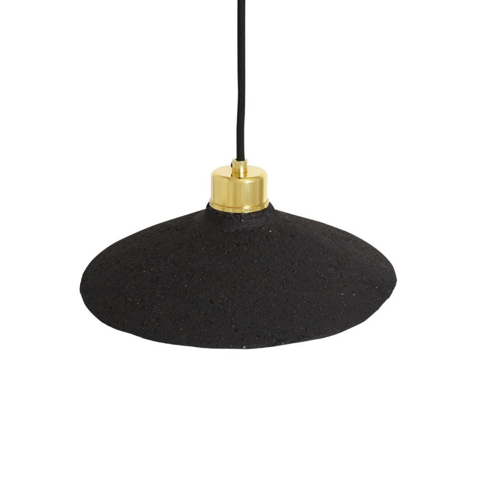 Pyrus Ceiling Lamp Ceramic Black Clay 28cm
