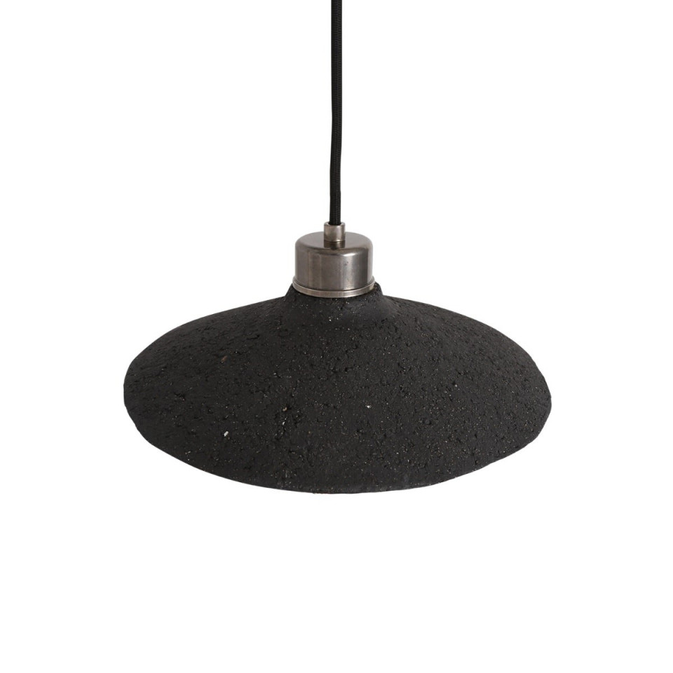 Pyrus Ceiling Lamp Ceramic Black Clay 28cm