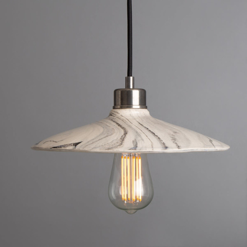 Pyrus Ceiling Lamp Ceramic Black/White 28cm