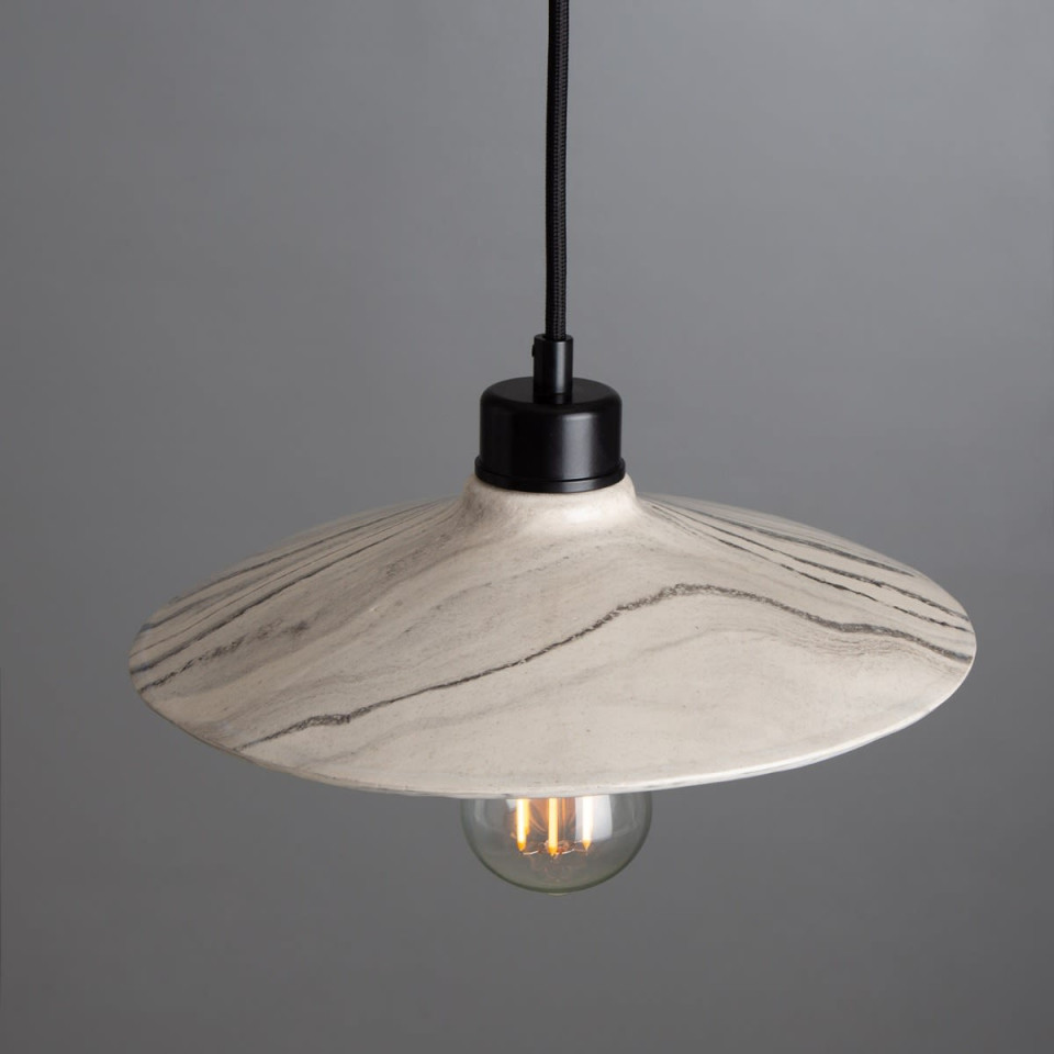 Pyrus Ceiling Lamp Ceramic Black/White 28cm