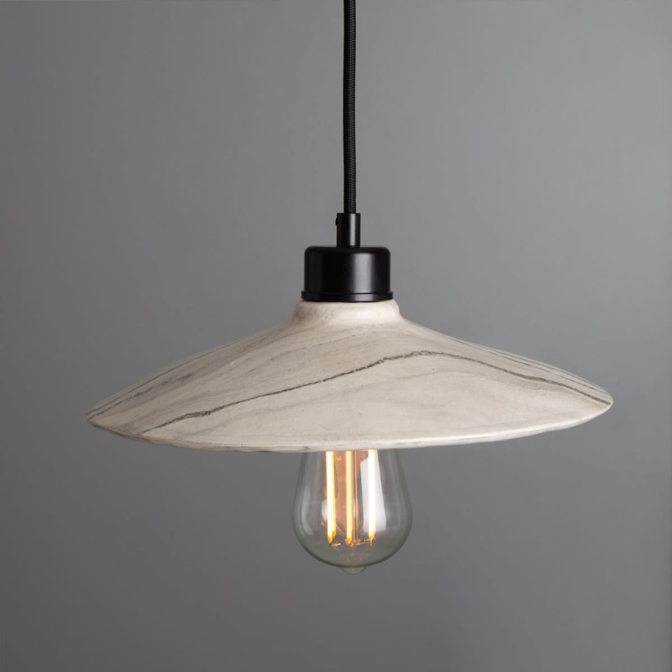 Pyrus Ceiling Lamp Ceramic Black/White 28cm
