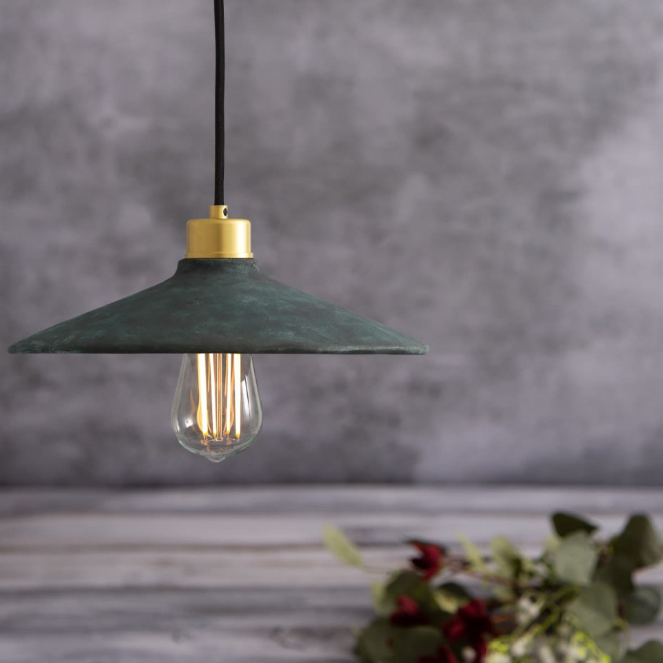 Pyrus Ceiling Lamp Ceramic Blue Earth 28cm