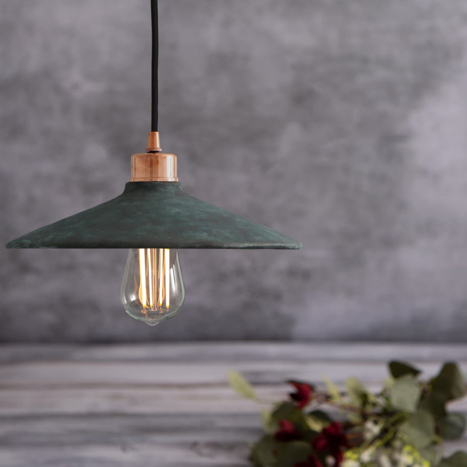 Pyrus Ceiling Lamp Ceramic Blue Earth 28cm