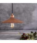 Pyrus taklampa keramik röd järn 28cm