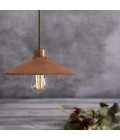 Pyrus taklampa keramik röd järn 28cm