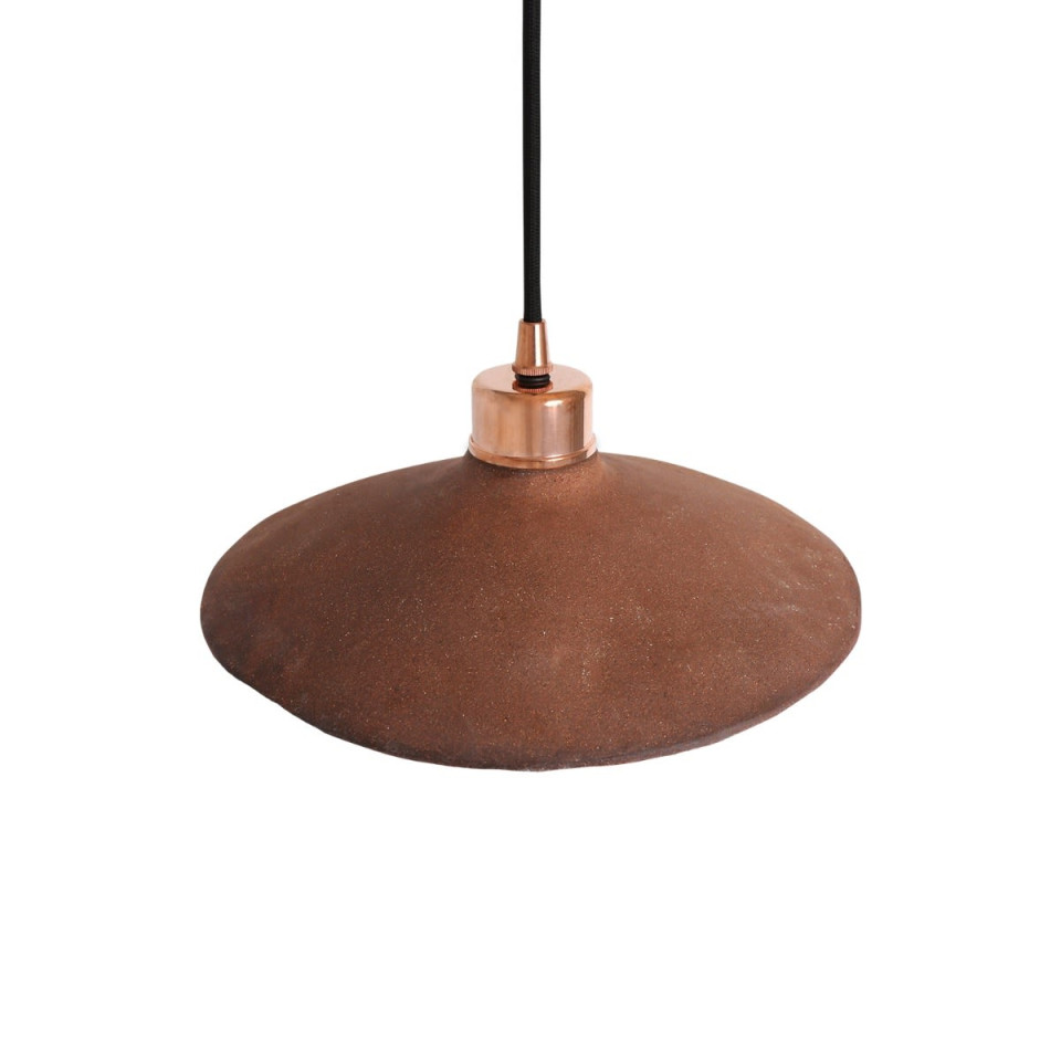 Pyrus taklampa keramik röd järn 28cm