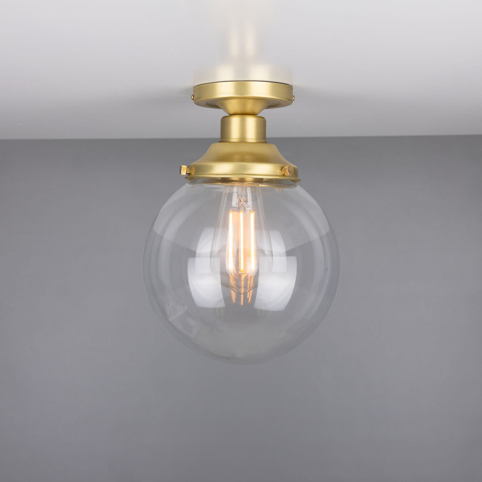 Riad Flush Fitting Light Clear 20cm