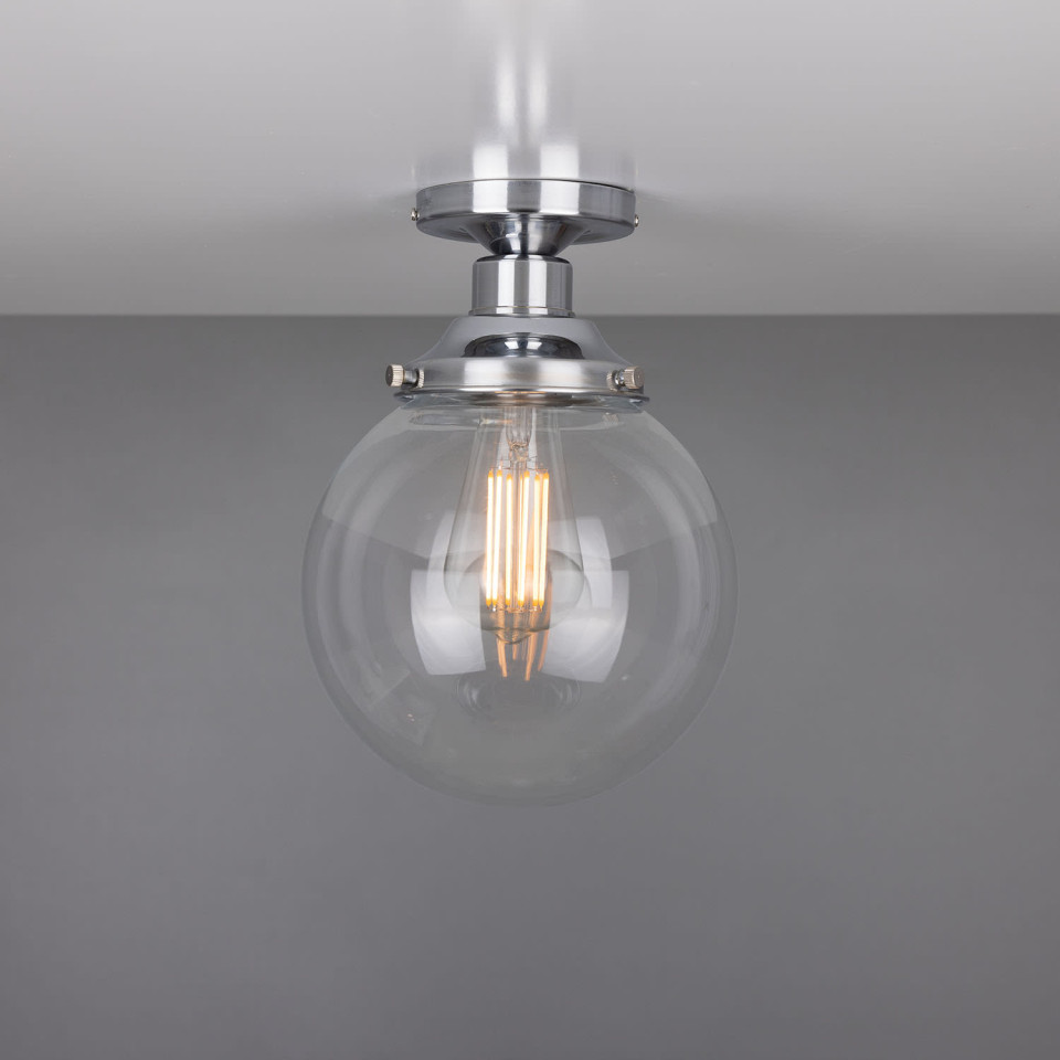 Riad Flush Fitting Light Clear 20cm