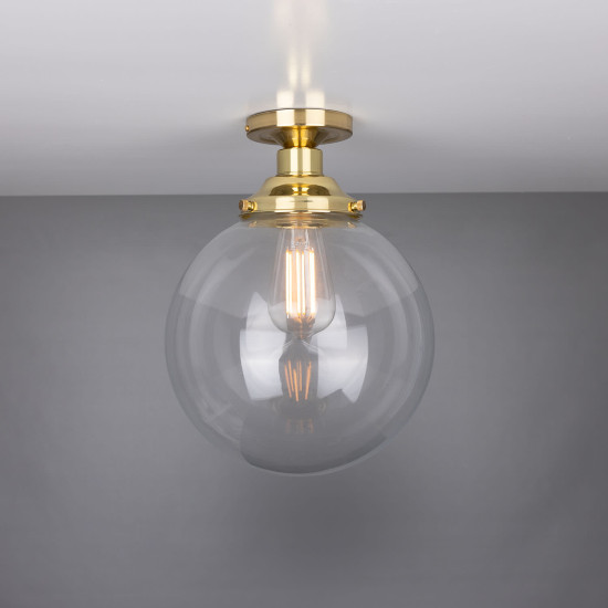 Riad Flush Fitting Light Clear 25cm