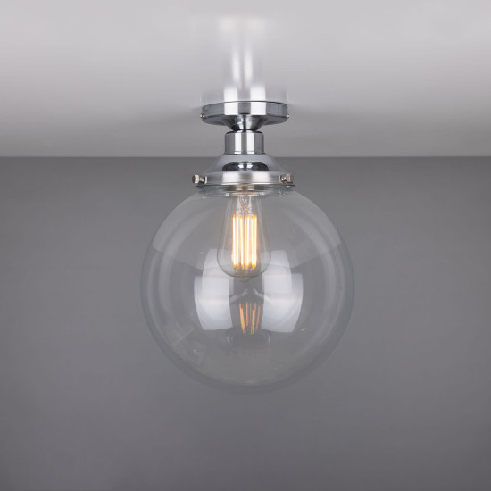 Riad Flush Fitting Light Clear 25cm