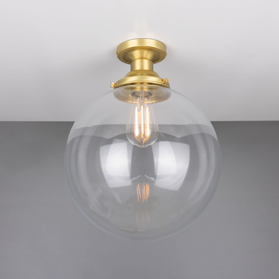 Riad Flush Fitting Light Clear 30cm