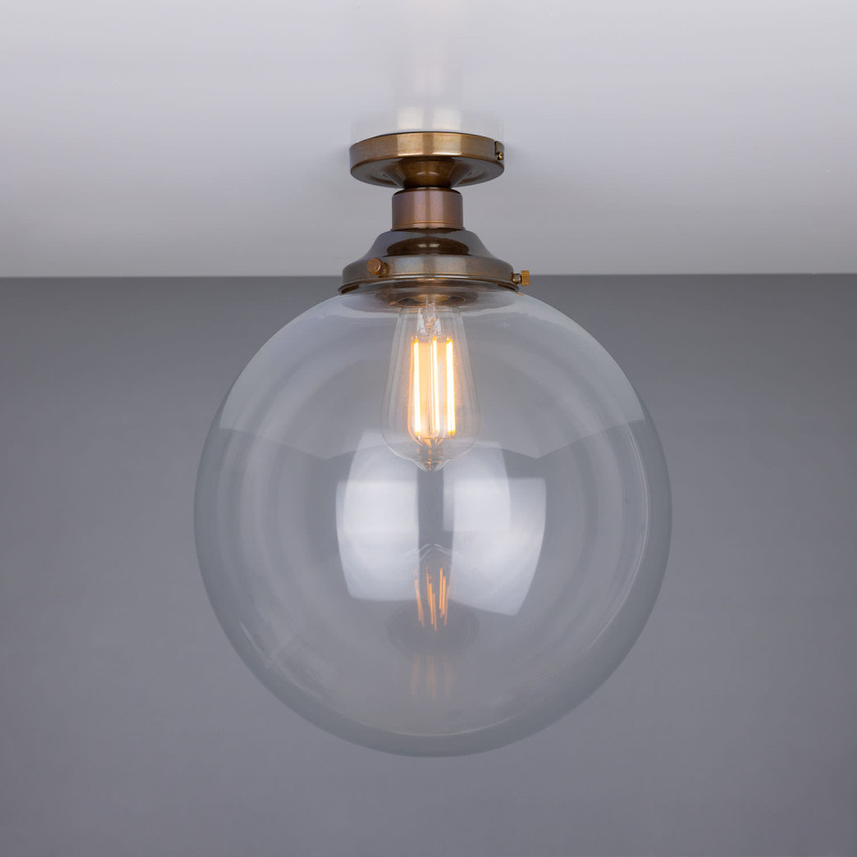 Riad Flush Fitting Light Clear 30cm