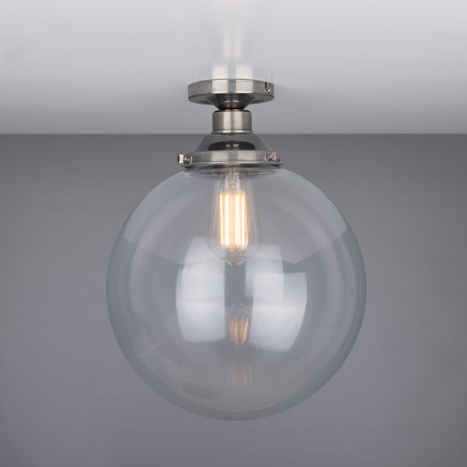 Riad Flush Fitting Light Clear 30cm